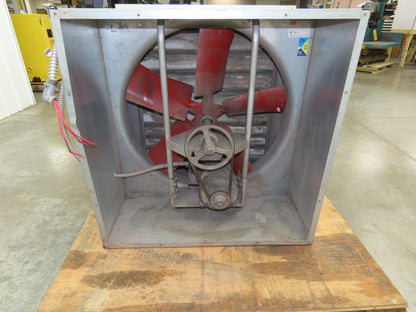 Dayton 6D574 Cabinet Exhaust Fan 30" Shutter Mounted 1HP 230/460V 3PH 9408CFM