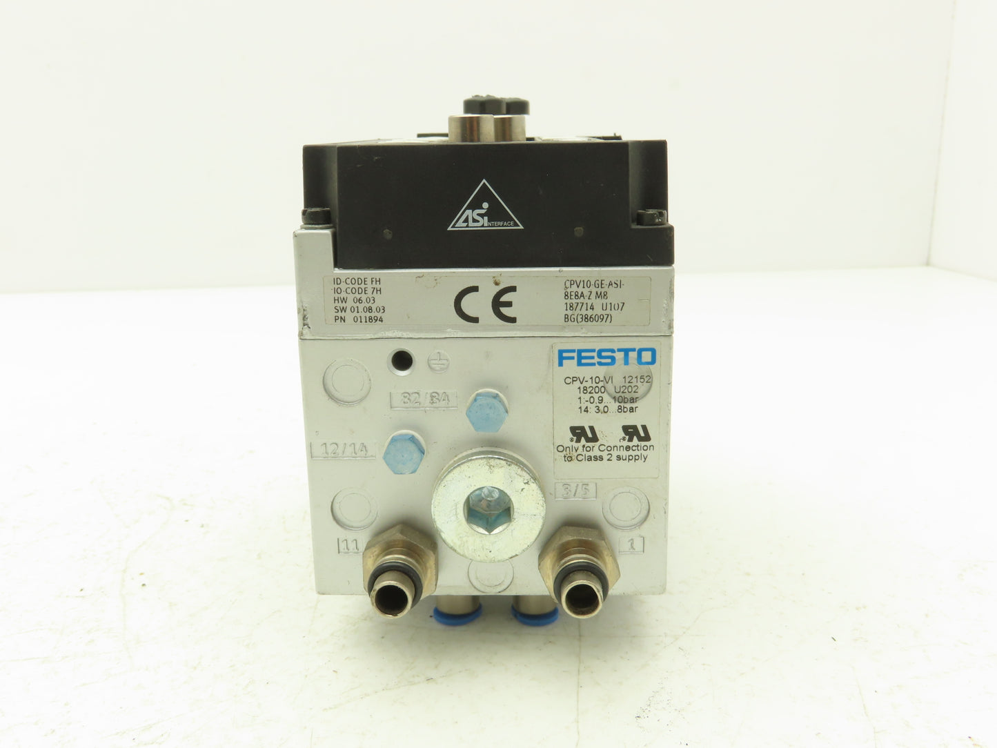 Festo CPV10-GE-ASI-8E8A-Z M8 8-Station Solenoid Valve Manifold 24VDC 011894