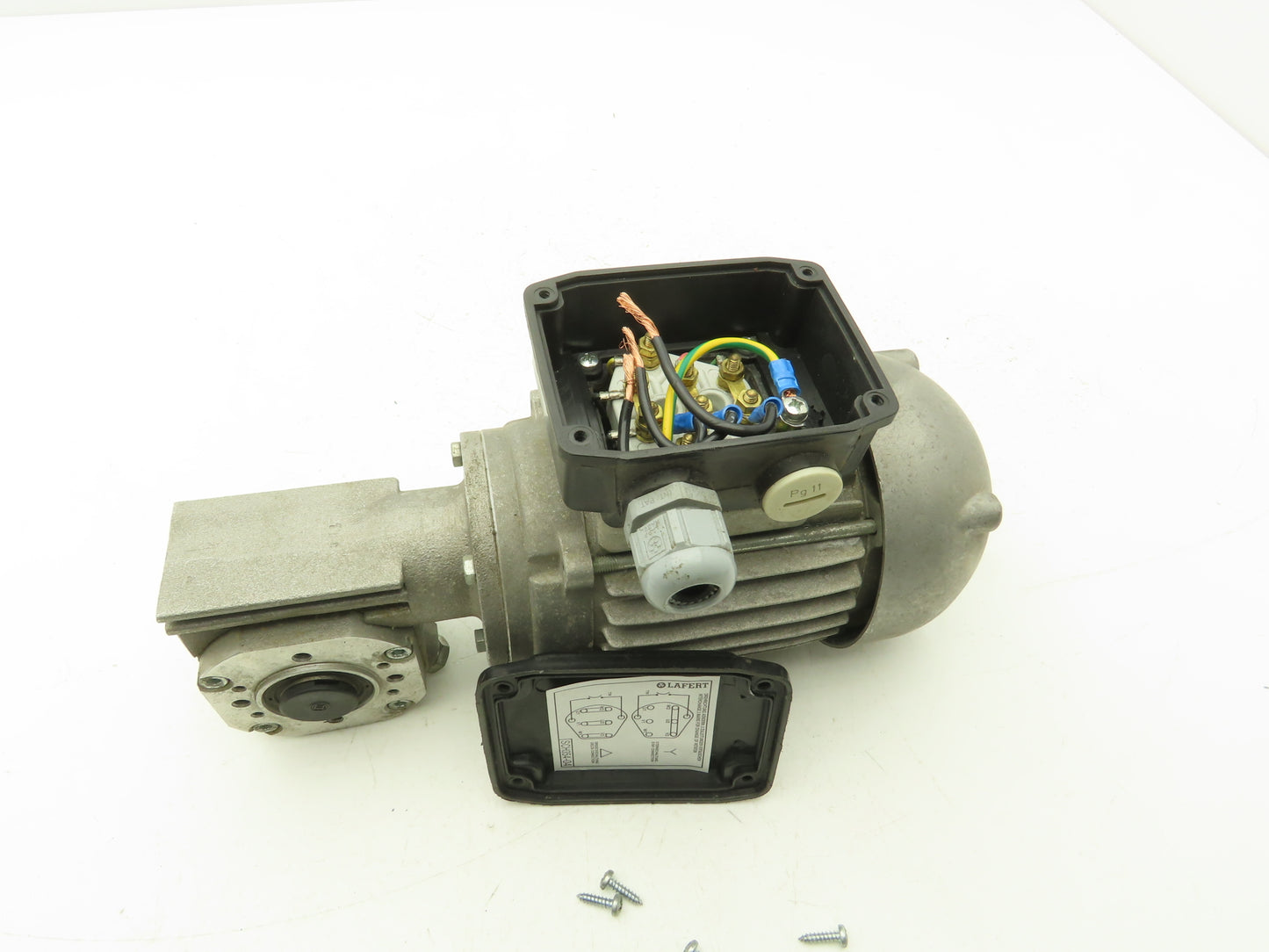 Lafert 3842503585-187 Gearmotor 10:1 Ratio 156rpm .09kw 240/415V 3PH Hex Shaft