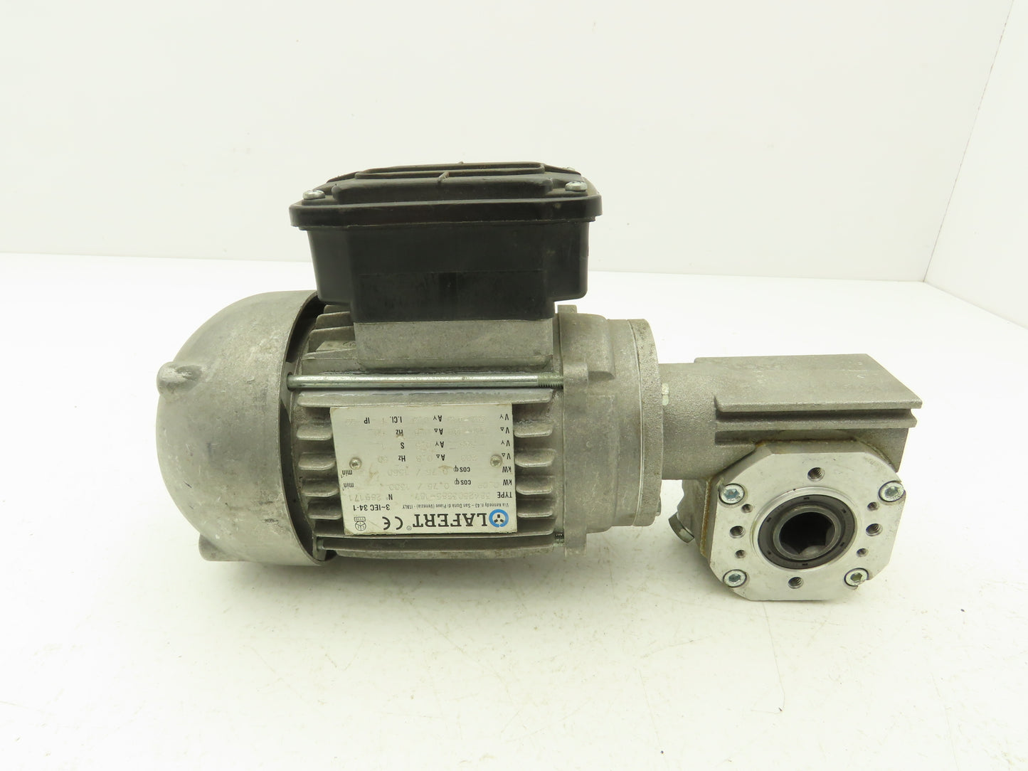 Lafert 3842503585-187 Gearmotor 10:1 Ratio 156rpm .09kw 240/415V 3PH Hex Shaft