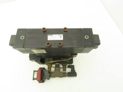 Parker H3227BGA49001A Directional Solenoid Valve Stack 24VDC 1/2"NPT 150PSI