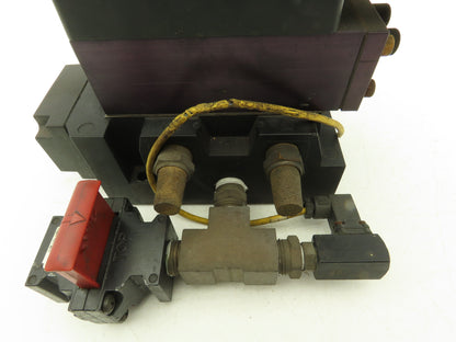 Parker H3227BGA49001A Directional Solenoid Valve Stack 24VDC 1/2"NPT 150PSI