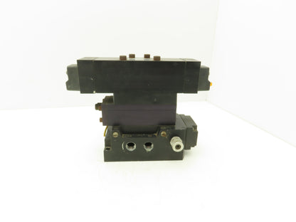 Parker H3227BGA49001A Directional Solenoid Valve Stack 24VDC 1/2"NPT 150PSI