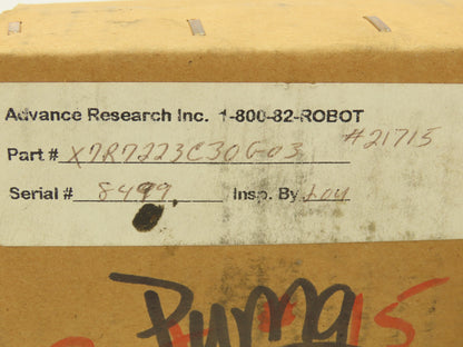 Advance Research X7R7223C30G-03 Rotary Encoder Puma Unimation 250 Line