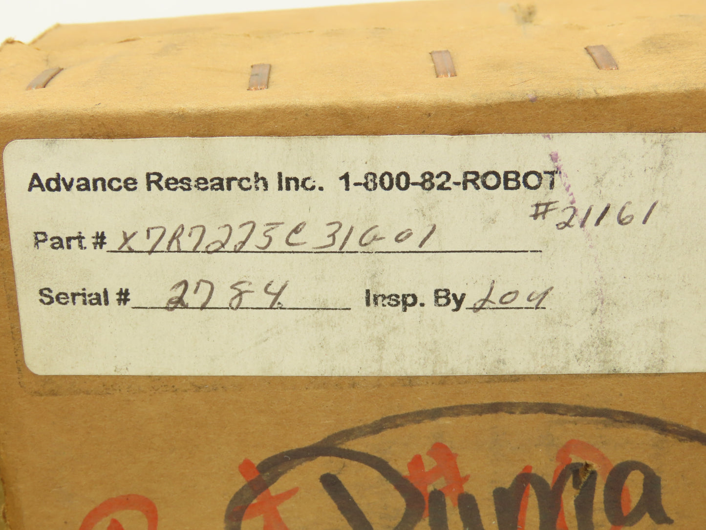 Advance Research X7R7225C31G-01 Rotary Encoder DC Motor 14VDC 20MPM103