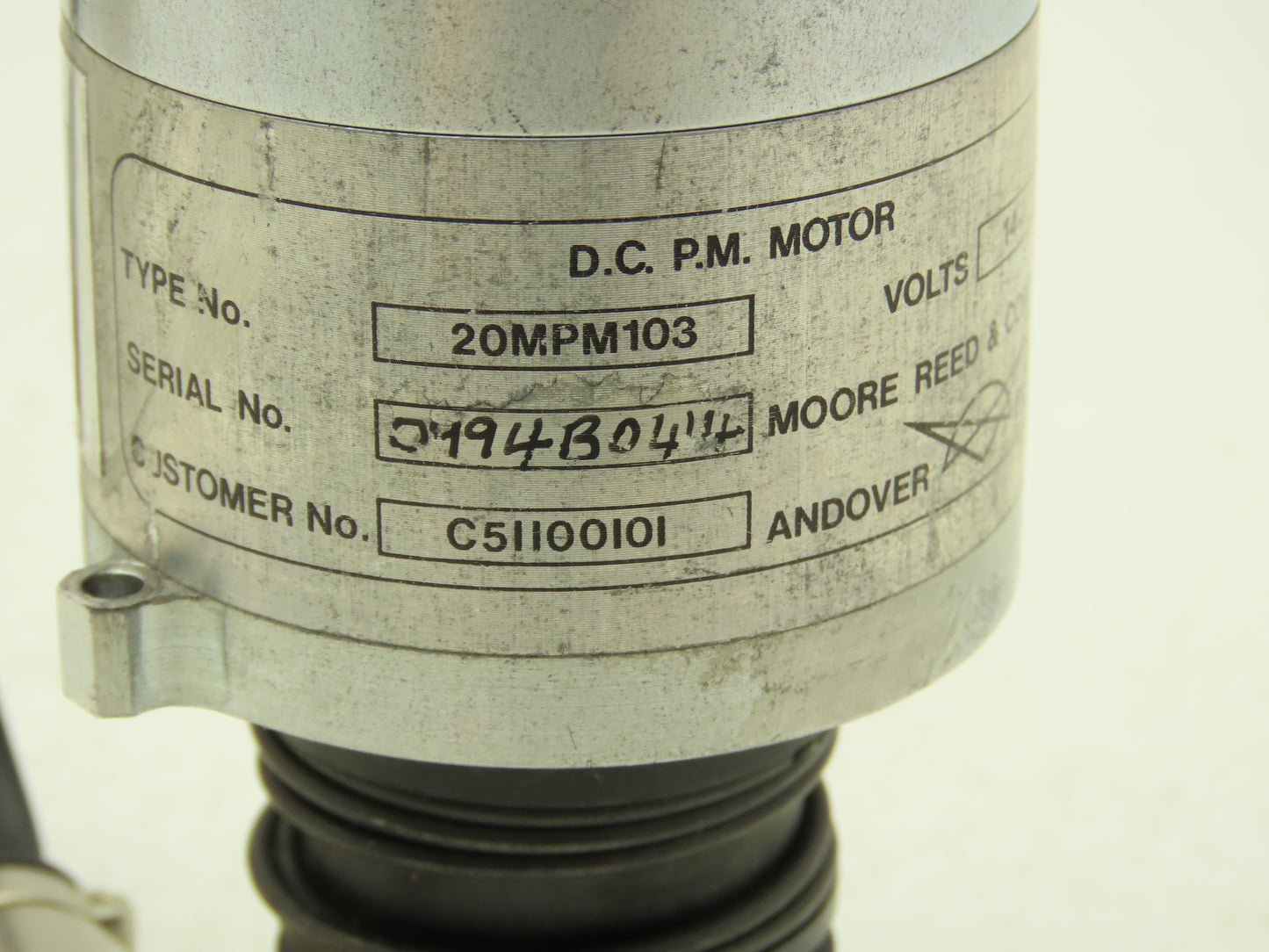 Advance Research X7R7225C31G-01 Rotary Encoder DC Motor 14VDC 20MPM103