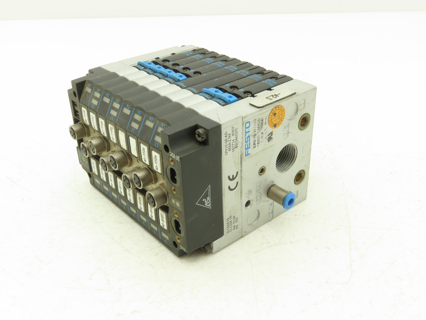Festo CPV10-GE-ASI-8E8A-Z M8 8-Station Solenoid Valve Manifold 24VDC 185880