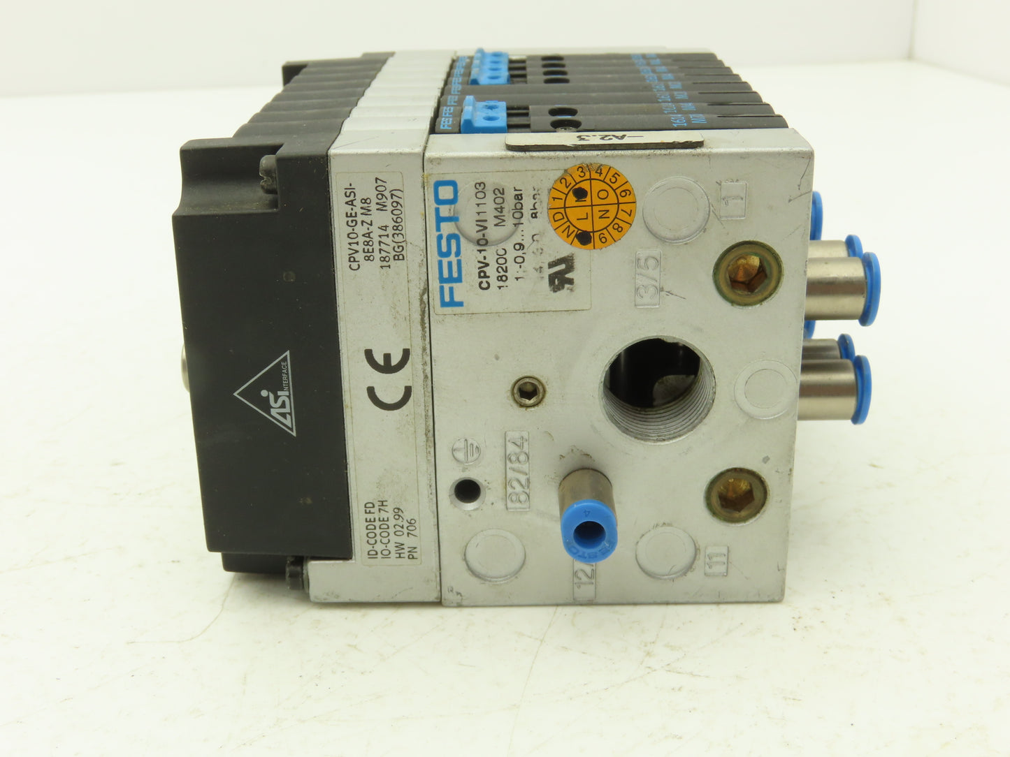 Festo CPV10-GE-ASI-8E8A-Z M8 8-Station Solenoid Valve Manifold 24VDC 185880