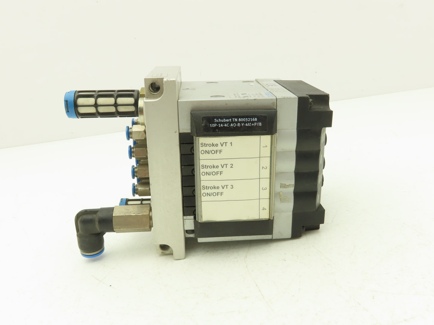 Festo 010855 Pneumatic 4 Valve Assembly 161 360 T302 Air Manifold