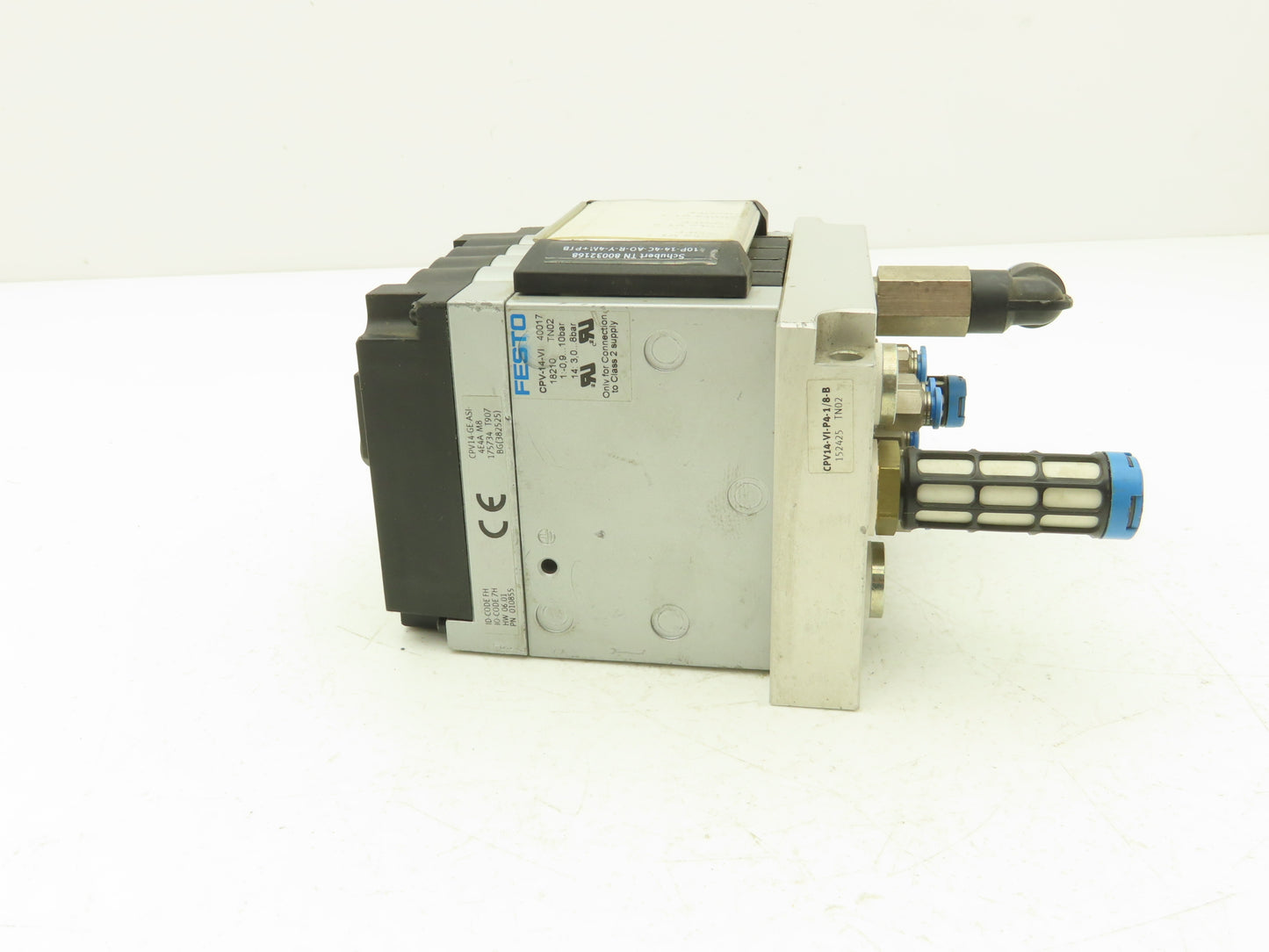 Festo 010855 Pneumatic 4 Valve Assembly 161 360 T302 Air Manifold