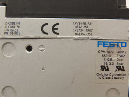 Festo 010855 Pneumatic 4 Valve Assembly 161 360 T302 Air Manifold