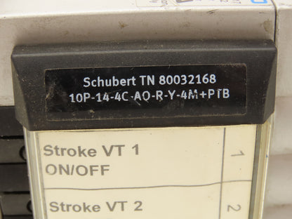 Festo 010855 Pneumatic 4 Valve Assembly 161 360 T302 Air Manifold