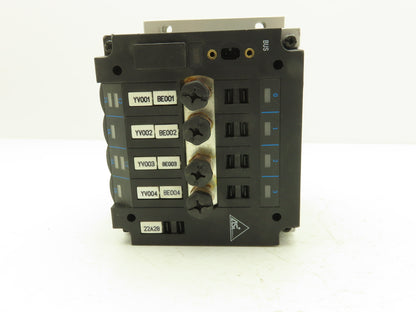 Festo 010855 Pneumatic 4 Valve Assembly 161 360 T302 Air Manifold