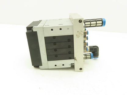 Festo 010855 Pneumatic 4 Valve Assembly 161 360 T302 Air Manifold