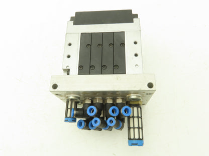 Festo 012040 Pneumatic 4 Valve Assembly 161 360 T302 Air Manifold