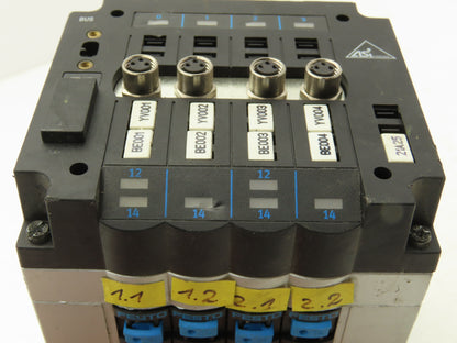 Festo 012040 Pneumatic 4 Valve Assembly 161 360 T302 Air Manifold