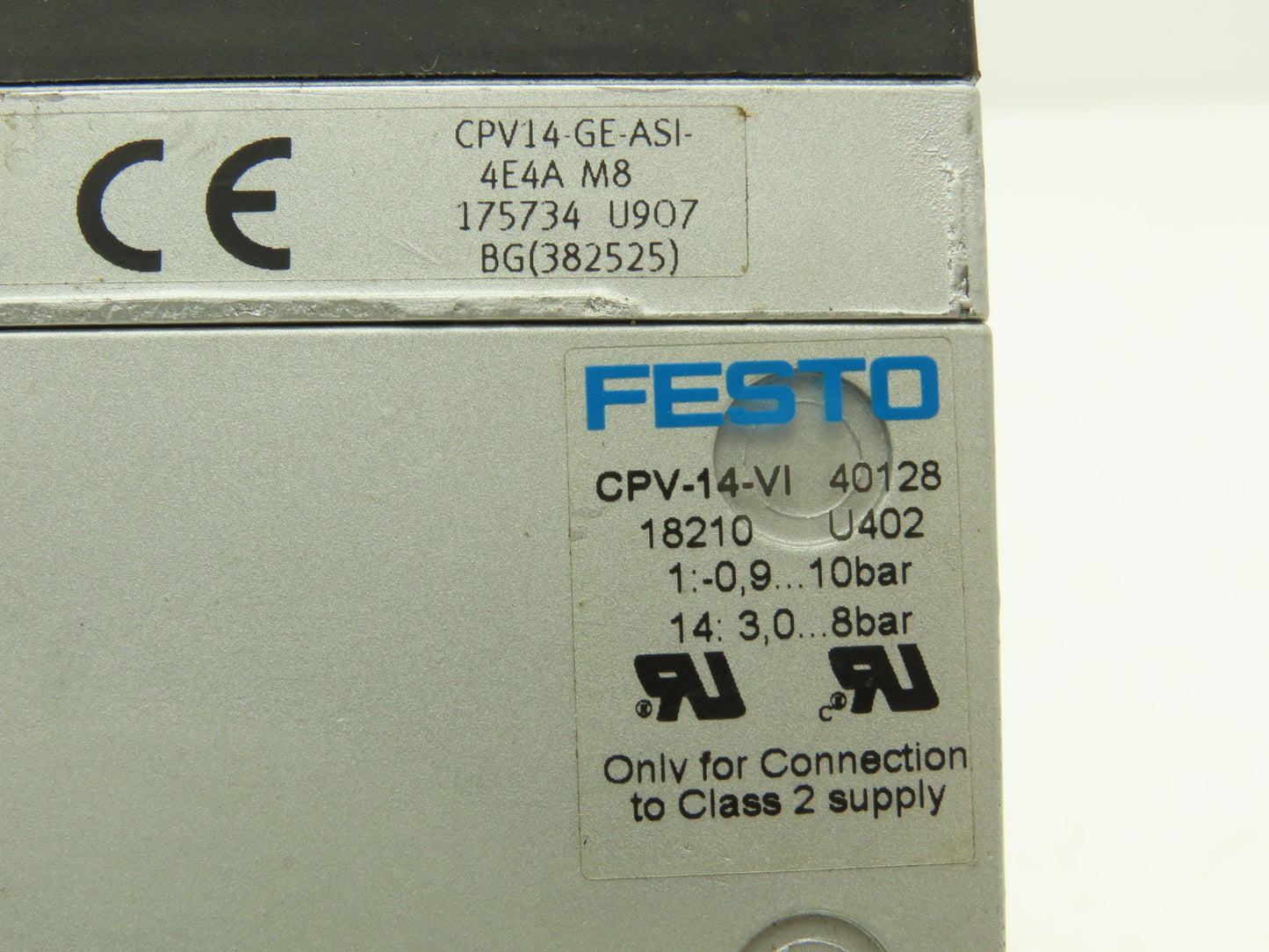 Festo 012040 Pneumatic 4 Valve Assembly 161 360 T302 Air Manifold