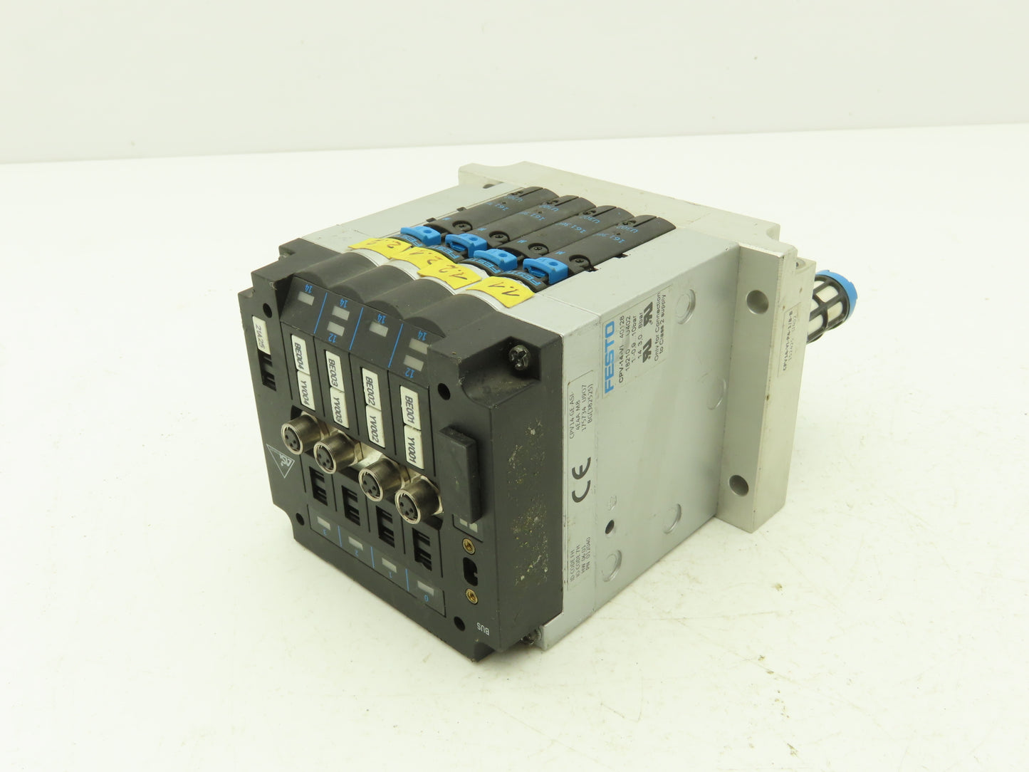 Festo 012040 Pneumatic 4 Valve Assembly 161 360 T302 Air Manifold