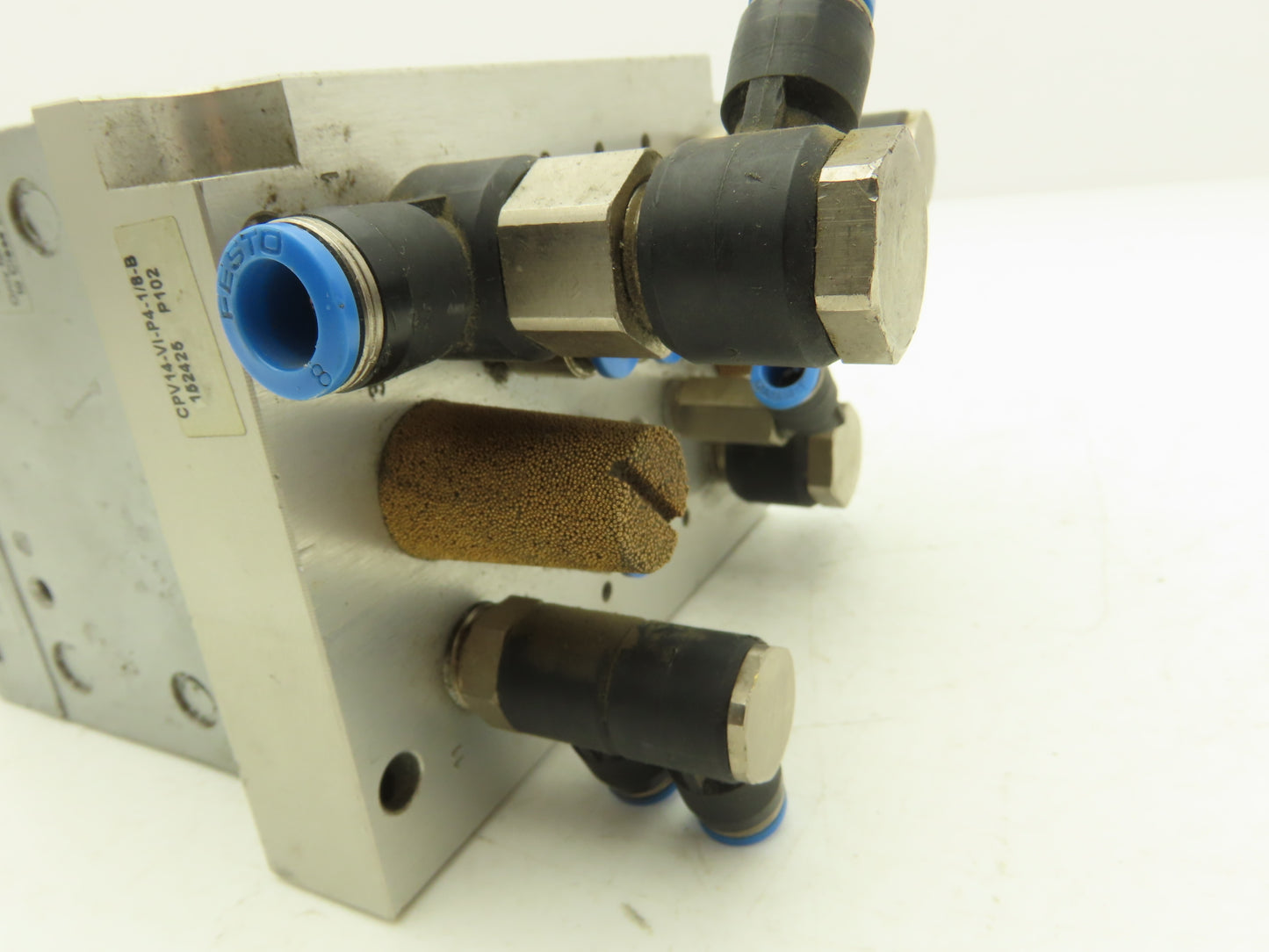 Festo 013161 Pneumatic 4 Valve Assembly 161 360 T302 Air Manifold