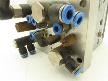 Festo 013161 Pneumatic 4 Valve Assembly 161 360 T302 Air Manifold