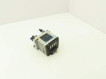 Festo 013161 Pneumatic 4 Valve Assembly 161 360 T302 Air Manifold