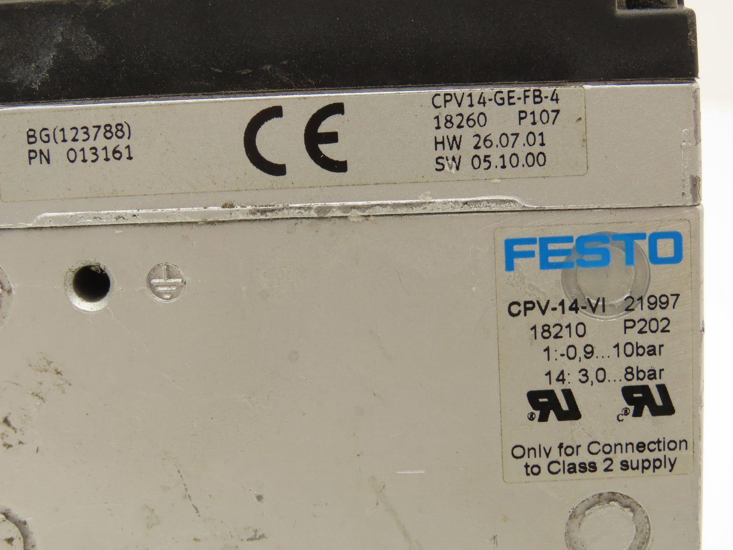 Festo 013161 Pneumatic 4 Valve Assembly 161 360 T302 Air Manifold