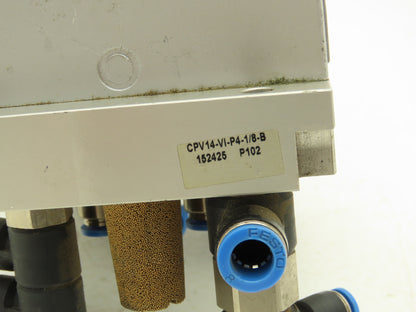 Festo 013161 Pneumatic 4 Valve Assembly 161 360 T302 Air Manifold