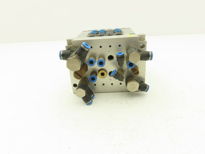 Festo 013161 Pneumatic 4 Valve Assembly 161 360 T302 Air Manifold