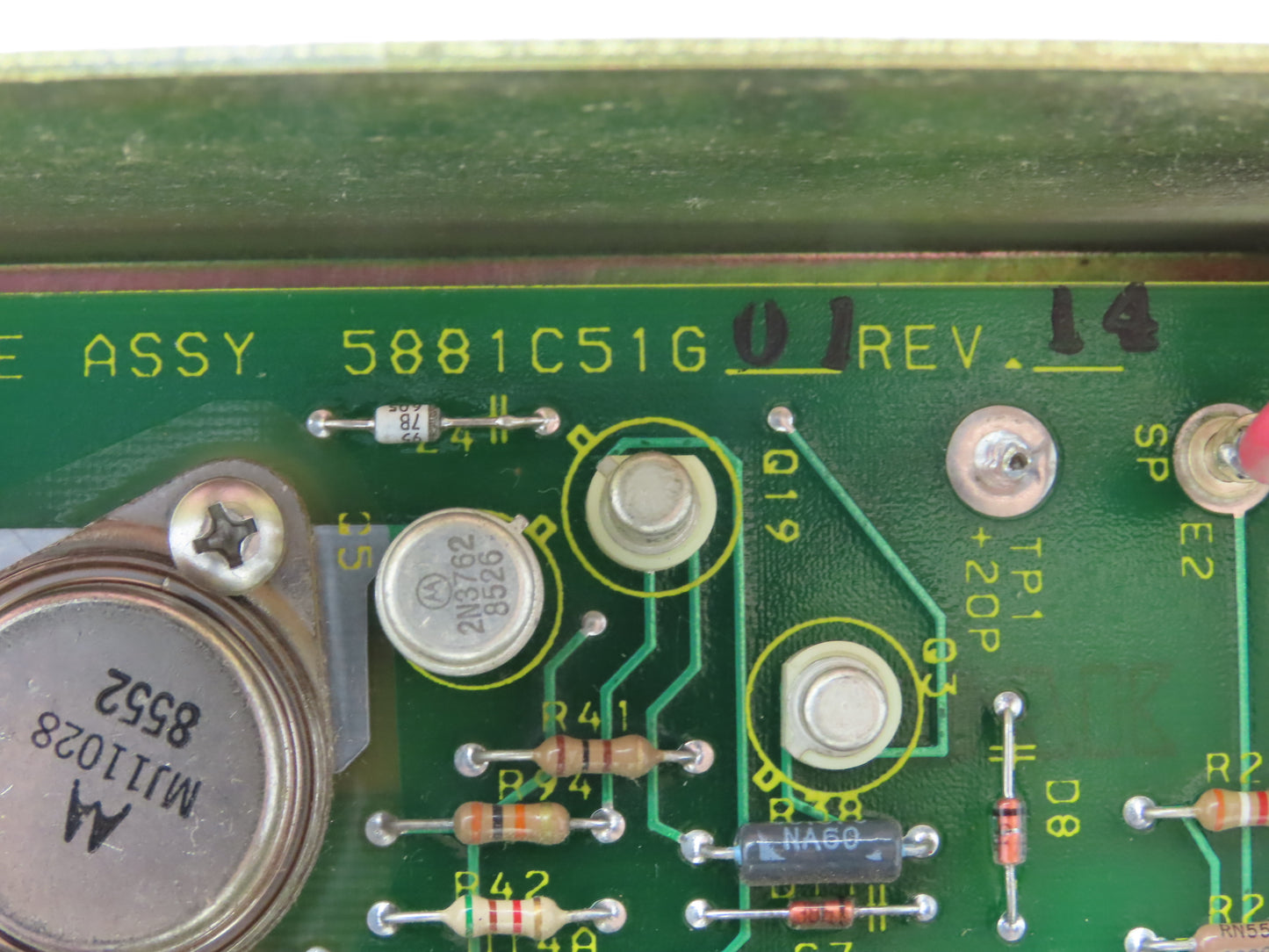 Westinghouse 1D77502G03 Gate Driver Module 5881C52G01 Rev 14