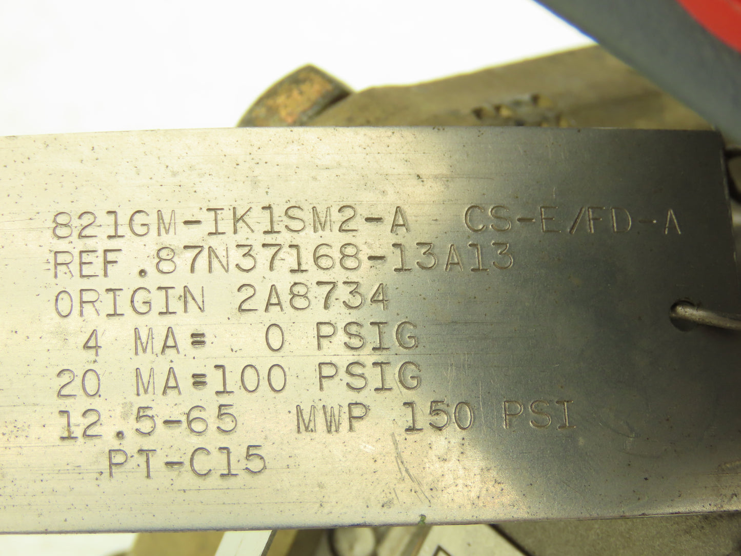 Foxboro 821GM-IK1SM2-A Pressure Transmitter 	20mA= 100psi 12.5-65V