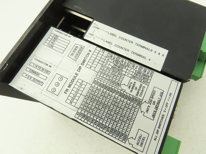 Label Control Panel Metering Circuit Board 2 Toggles 3 Resets 3 Counters