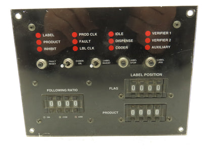 Label Control Panel Metering Circuit Board 2 Toggles 3 Resets 3 Counters