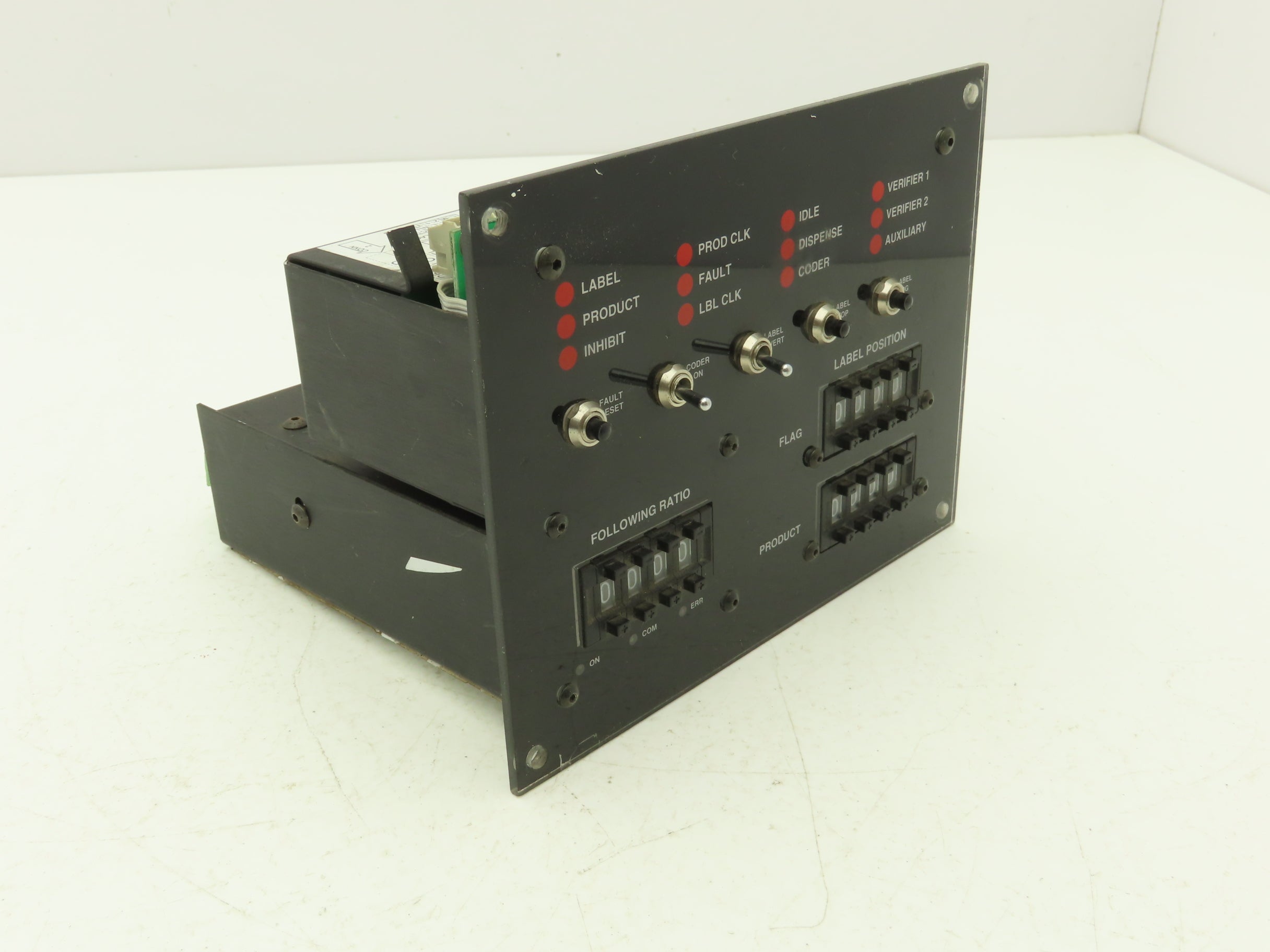 Label Control Panel Metering Circuit Board 2 Toggles 3 Resets 3 Counte ...