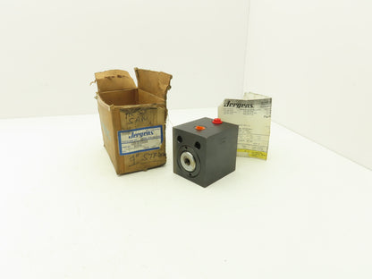 Jergens 60384 Block Style Double Acting Hydraulic Cylinder 1" Stroke 5000 PSI