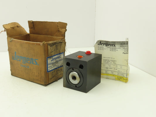 Jergens 60384 Block Style Double Acting Hydraulic Cylinder 1" Stroke 5000 PSI