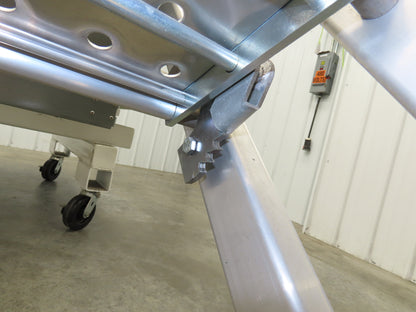 ROM Semi Trailer Side Stem Ladder & Carrier Storage Box Aluminum Step Safe Fleet