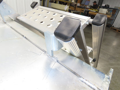 ROM Semi Trailer Side Stem Ladder & Carrier Storage Box Aluminum Step Safe Fleet