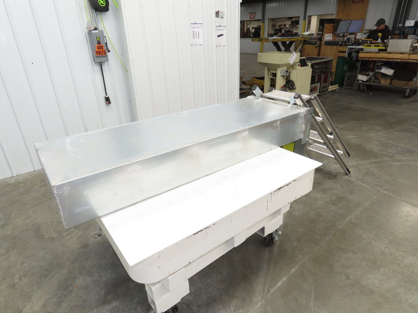 ROM Semi Trailer Side Stem Ladder & Carrier Storage Box Aluminum Step Safe Fleet