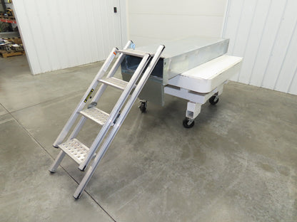 ROM Semi Trailer Side Stem Ladder & Carrier Storage Box Aluminum Step Safe Fleet