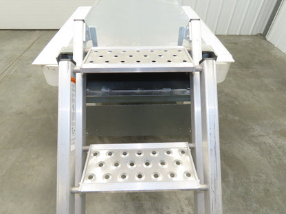 ROM Semi Trailer Side Stem Ladder & Carrier Storage Box Aluminum Step Safe Fleet