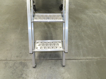 ROM Semi Trailer Side Stem Ladder & Carrier Storage Box Aluminum Step Safe Fleet