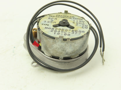 Cramer Co 2845C-377 Gearcase Motor 115V 60hz 2.7W 5RPM Lot of 2