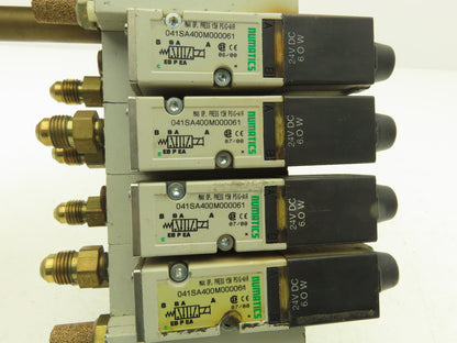 Numatics 041SA400M000061 Pneumatic Solenoid Valve 4-Station Manifold 24VDC