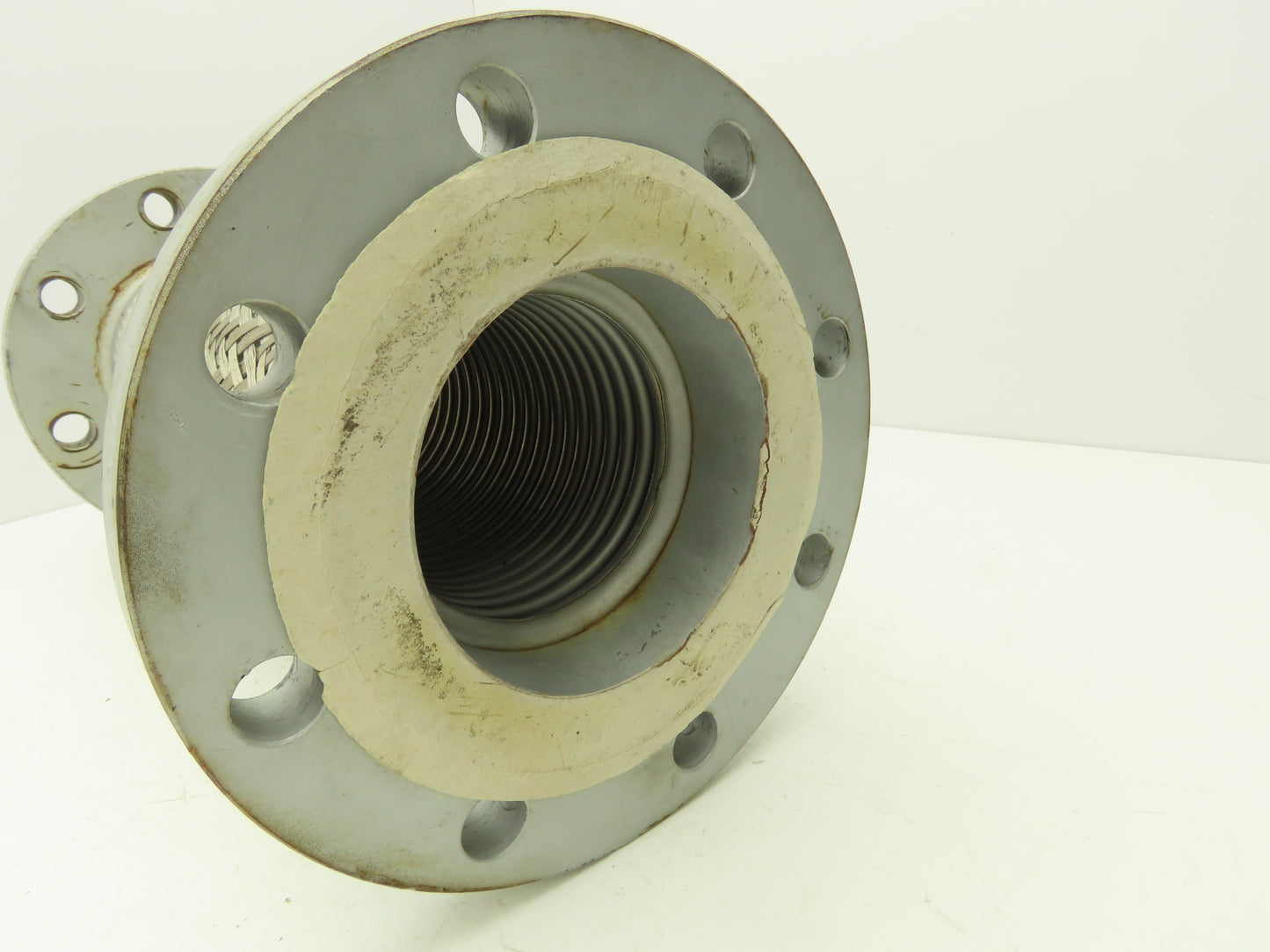 4"x 16" Steel Flanged Stainless Braided Flex Hose Pipe Expansion Joint 8-Bolt