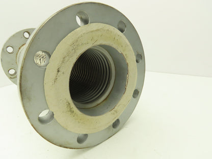 4"x 16" Steel Flanged Stainless Braided Flex Hose Pipe Expansion Joint 8-Bolt