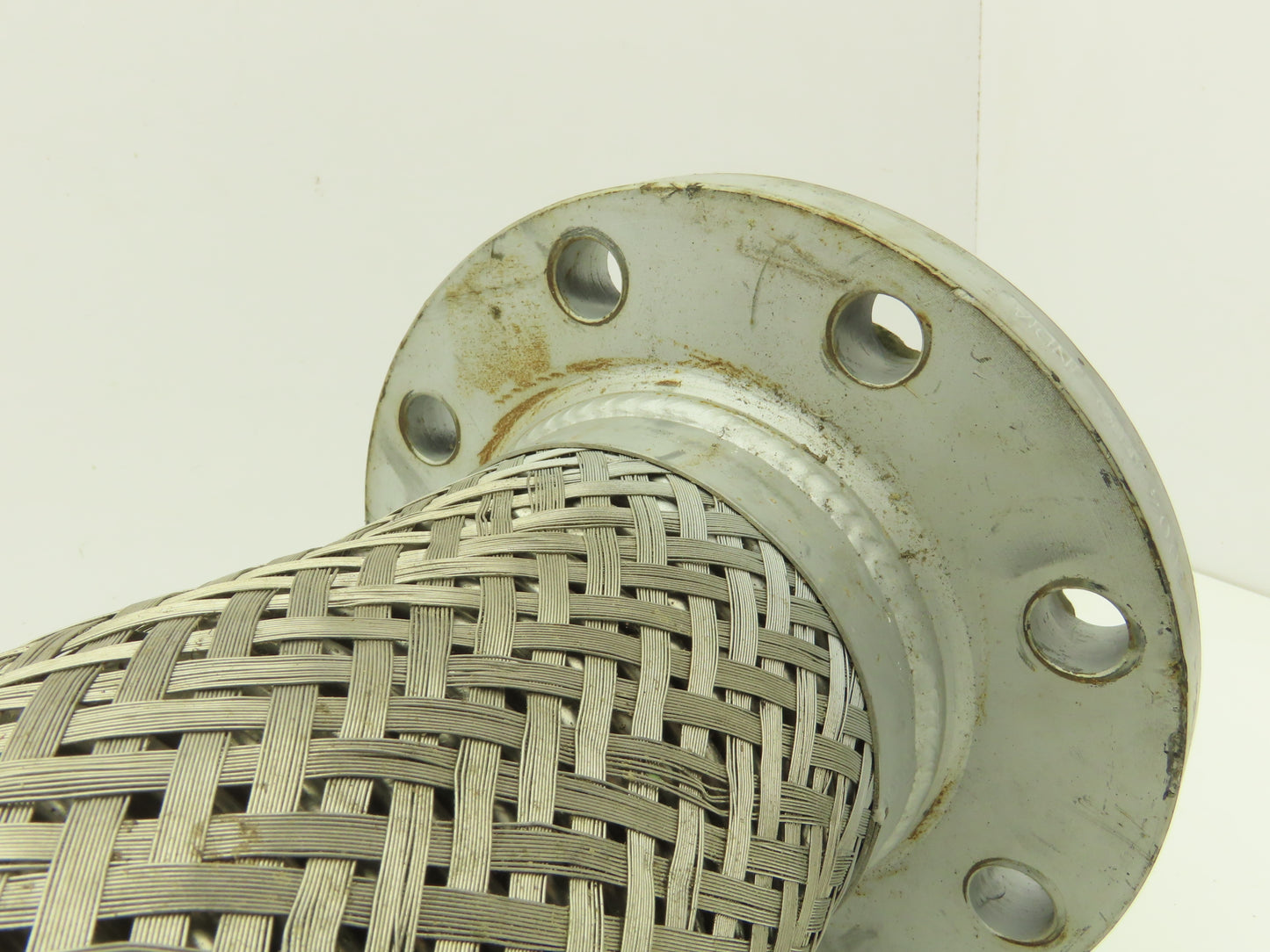 4"x 16" Steel Flanged Stainless Braided Flex Hose Pipe Expansion Joint 8-Bolt