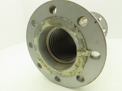 4"x 16" Steel Flanged Stainless Braided Flex Hose Pipe Expansion Joint 8-Bolt