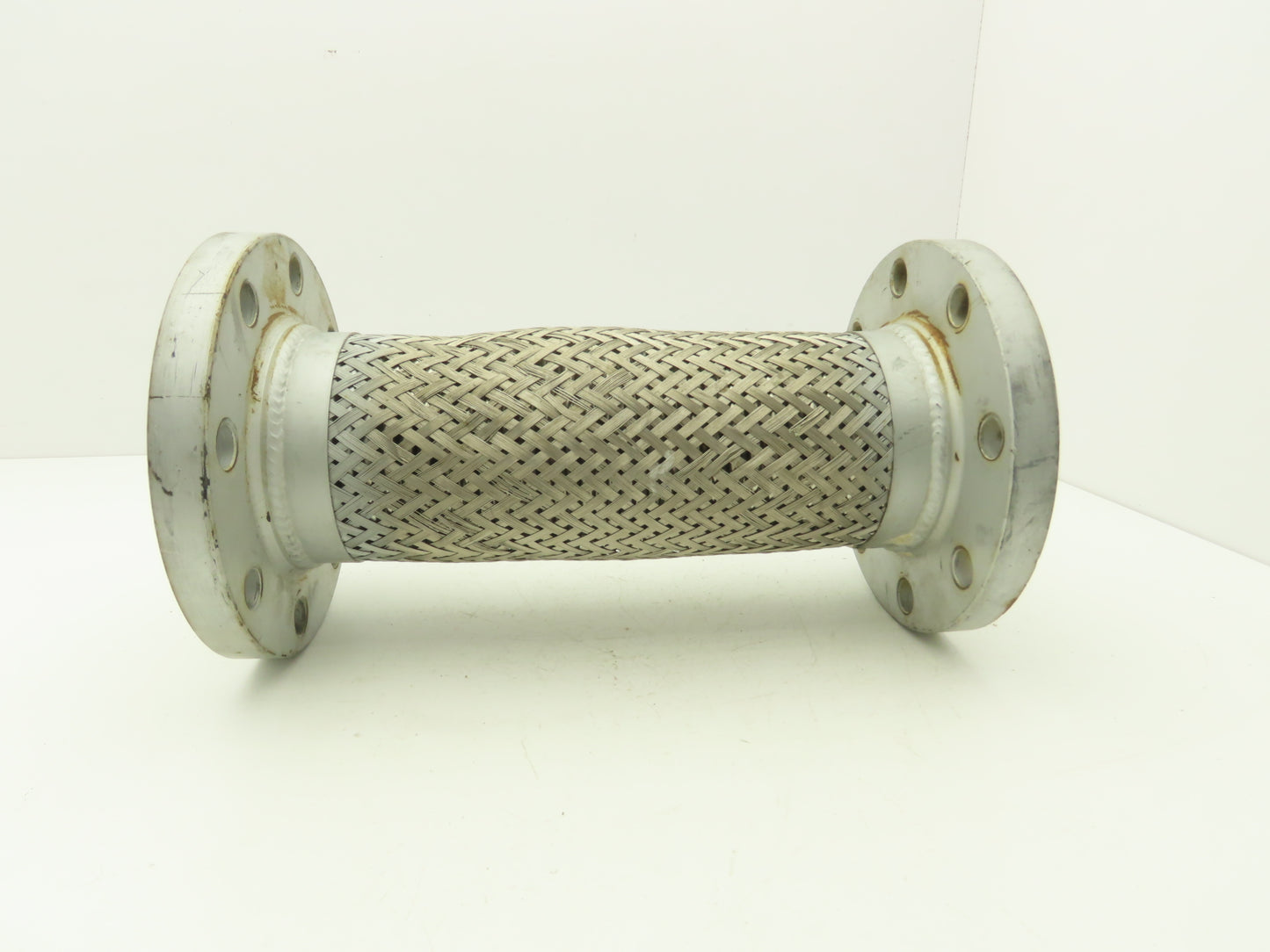 4"x 16" Steel Flanged Stainless Braided Flex Hose Pipe Expansion Joint 8-Bolt