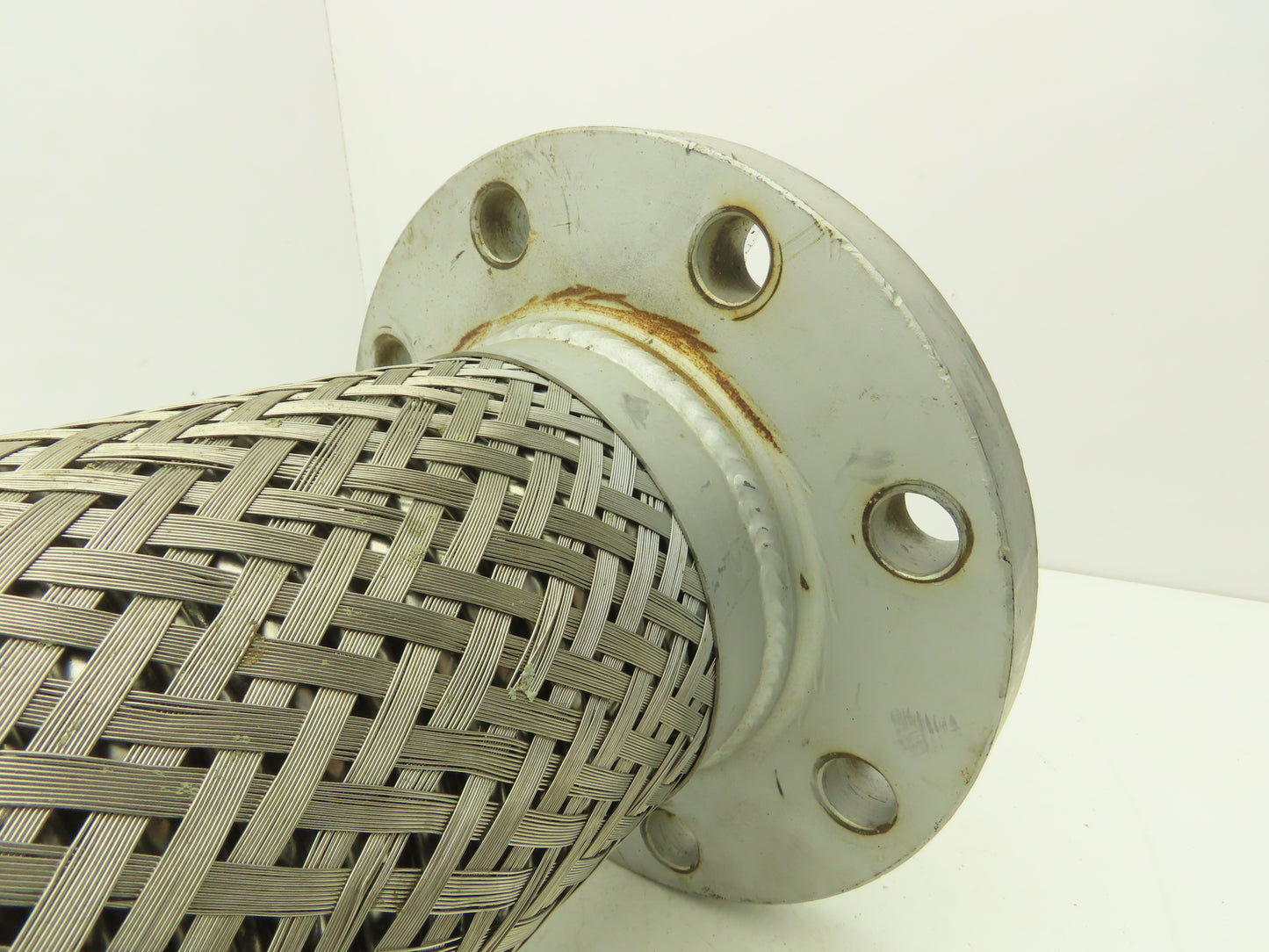 4"x 16" Steel Flanged Stainless Braided Flex Hose Pipe Expansion Joint 8-Bolt