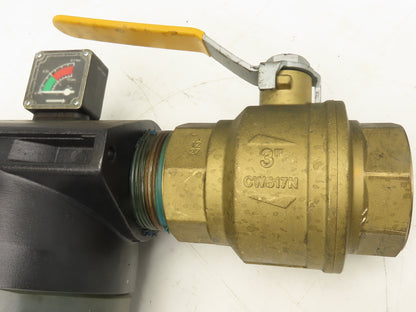 Atlas Copco DD550+ Compressed Air Filter 232psi with 3" Ball Valve 2901-2003-10